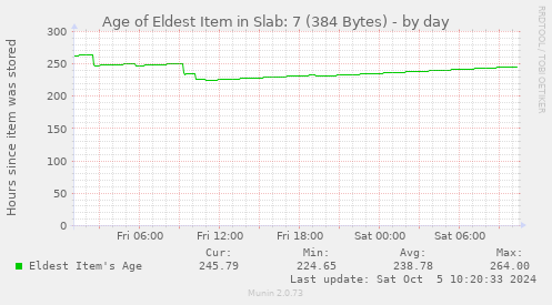 Age of Eldest Item in Slab: 7 (384 Bytes)